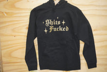 Load image into Gallery viewer, Designer Trash SHITS FUCKED hoodie - black
